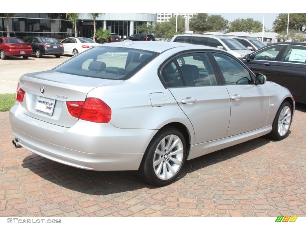 2011 3 Series 328i Sedan - Titanium Silver Metallic / Black photo #7