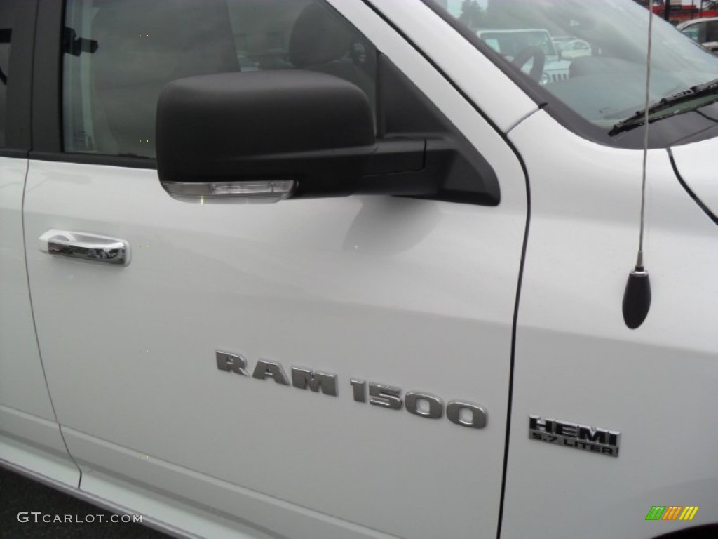 2012 Ram 1500 Big Horn Crew Cab 4x4 - Bright White / Light Pebble Beige/Bark Brown photo #22