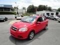 2010 Victory Red Chevrolet Aveo LT Sedan  photo #3
