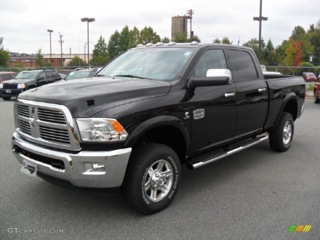 Black 2012 Dodge Ram 2500 HD Laramie Longhorn Crew Cab 4x4 Exterior Photo #54298176