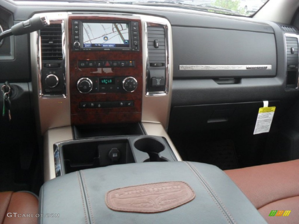 2012 Dodge Ram 2500 HD Laramie Longhorn Crew Cab 4x4 Dark Slate/Russet Dashboard Photo #54298324