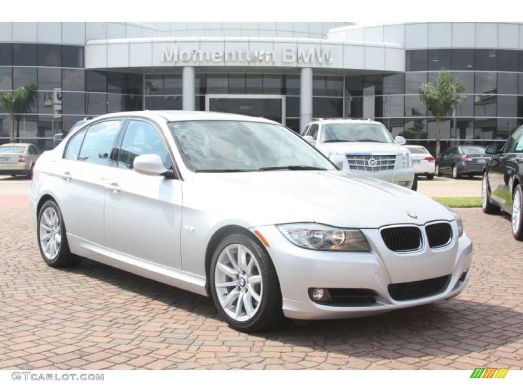 2011 3 Series 328i Sedan - Titanium Silver Metallic / Black photo #1