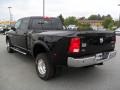 2012 Black Dodge Ram 3500 HD Laramie Longhorn Crew Cab 4x4 Dually  photo #2