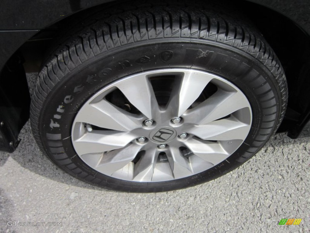 2010 Civic EX Coupe - Crystal Black Pearl / Gray photo #8