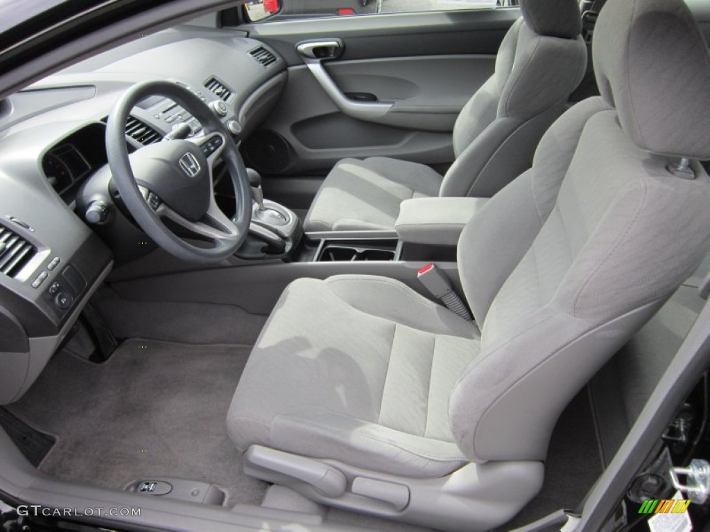 2010 Civic EX Coupe - Crystal Black Pearl / Gray photo #12