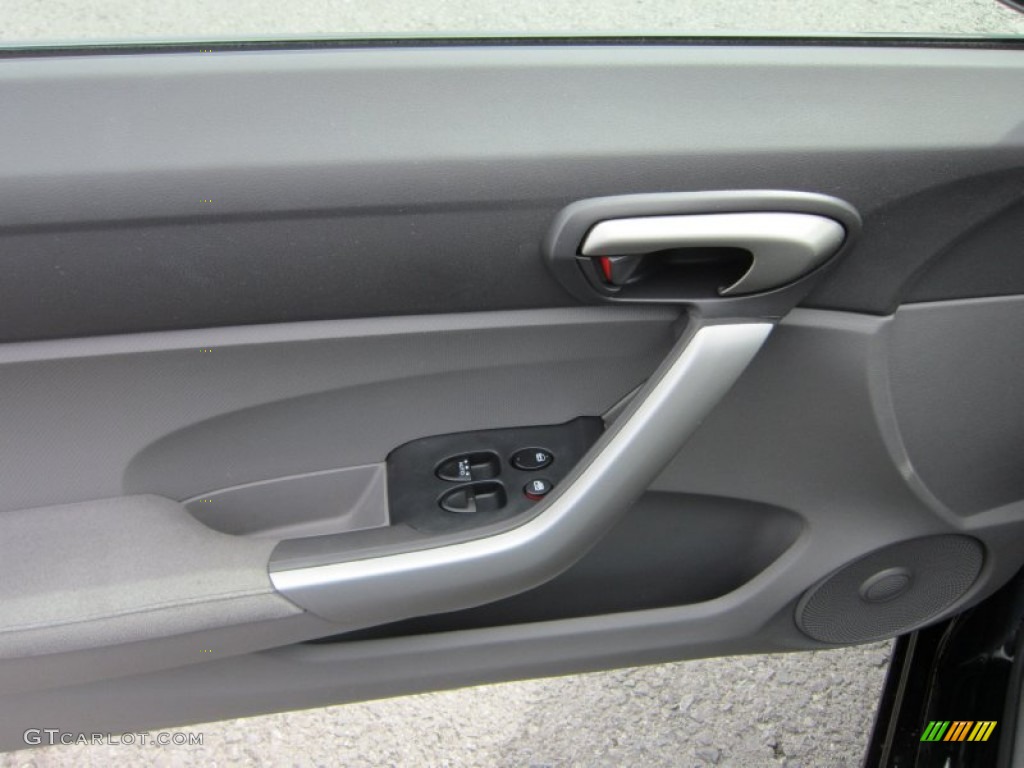 2010 Civic EX Coupe - Crystal Black Pearl / Gray photo #13