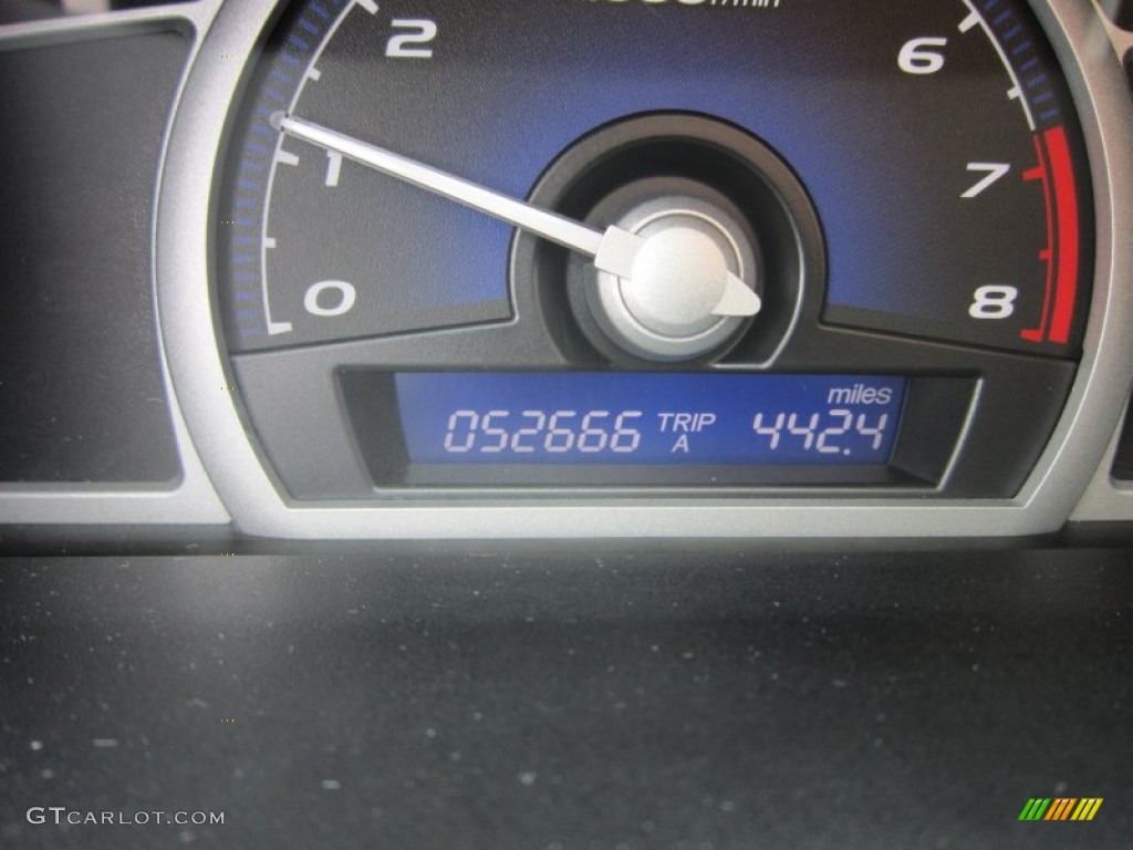 2010 Civic EX Coupe - Crystal Black Pearl / Gray photo #15