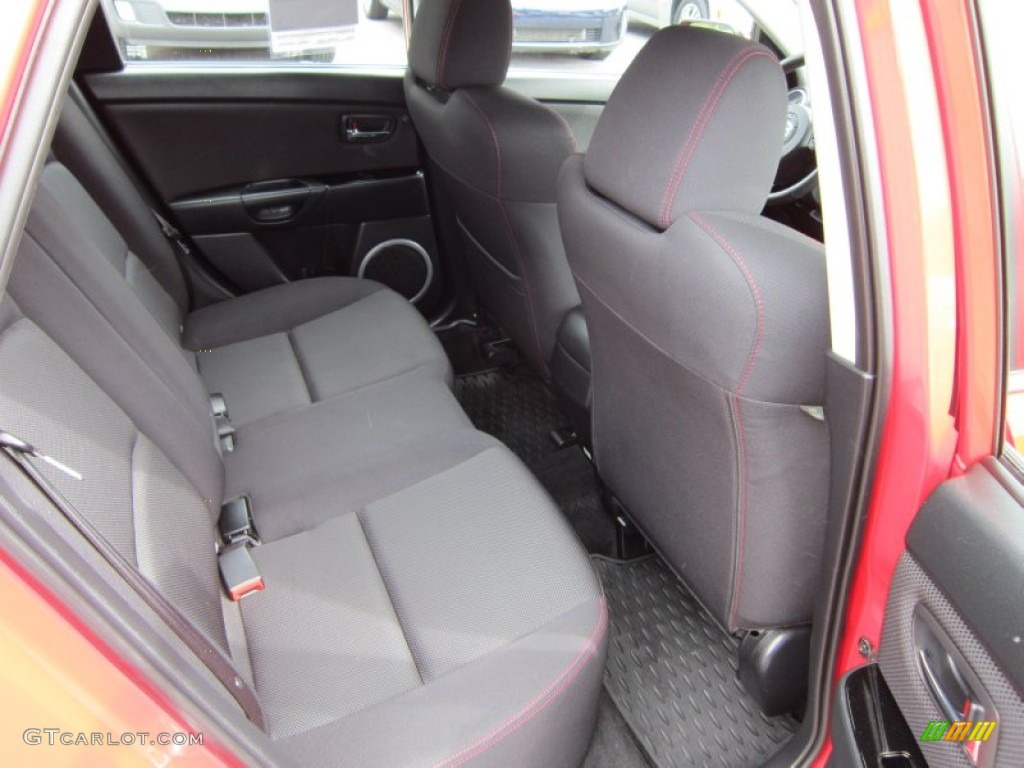 Black/Red Interior 2009 Mazda MAZDA3 MAZDASPEED3 Sport Photo #54299406