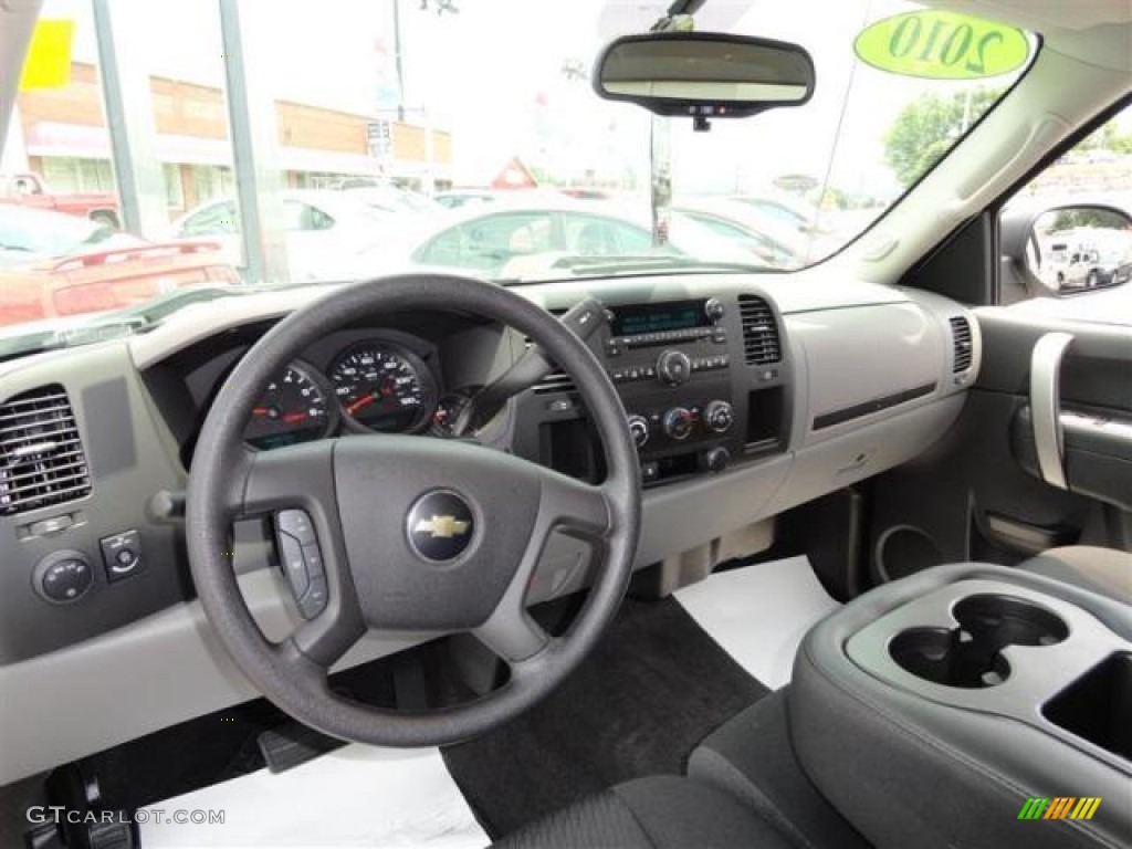 2010 Silverado 1500 LS Extended Cab - Sheer Silver Metallic / Dark Titanium photo #8