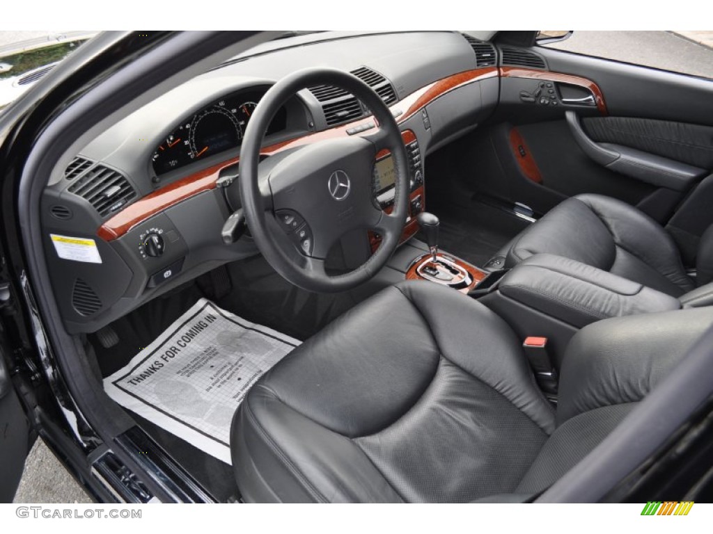Charcoal Interior 2005 Mercedes-Benz S 430 Sedan Photo #54301185
