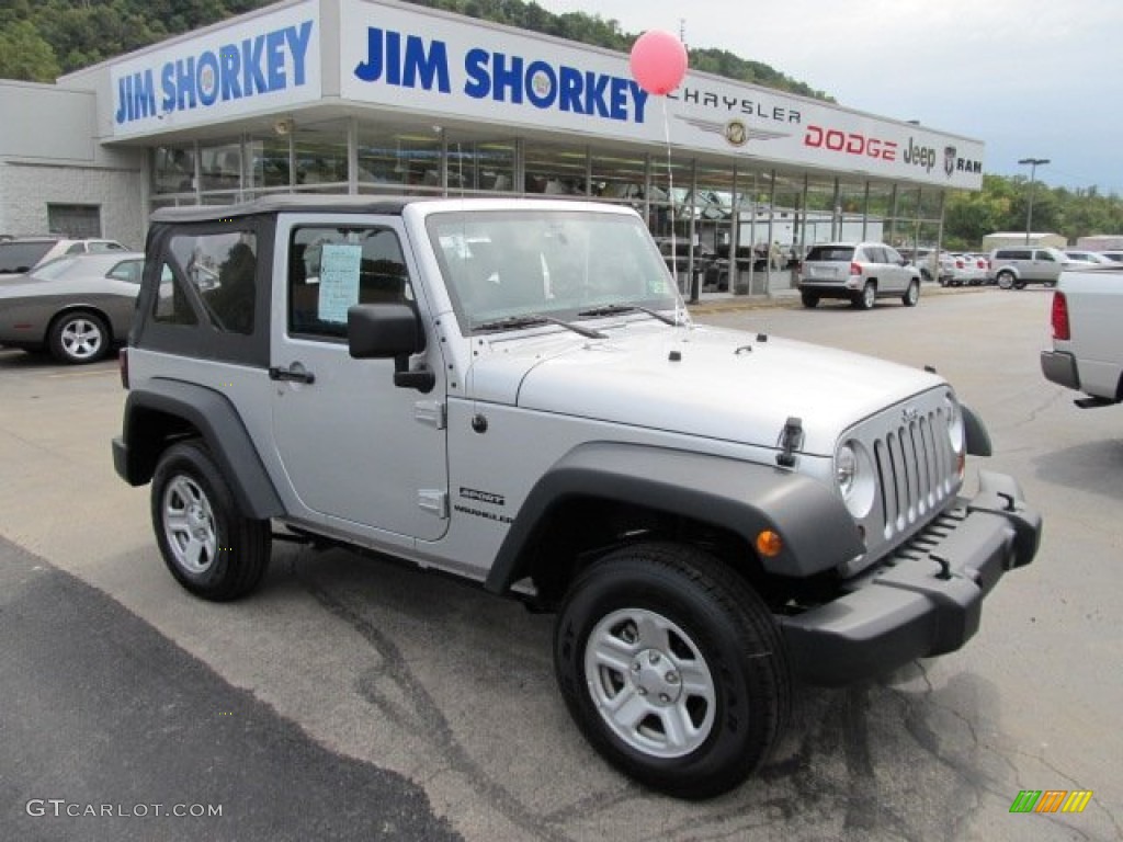 Bright Silver Metallic Jeep Wrangler