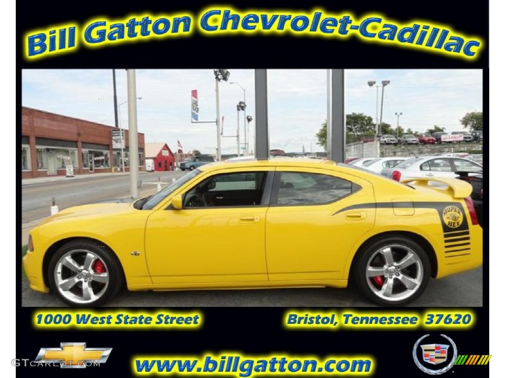 2007 Charger SRT-8 Super Bee - Detonator Yellow Clearcoat / Dark Slate Gray/Light Slate Gray photo #10