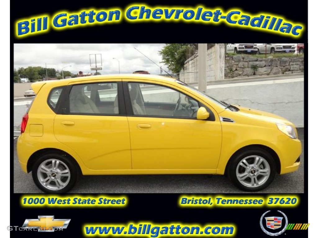 2011 Aveo Aveo5 LT - Summer Yellow / Charcoal photo #1