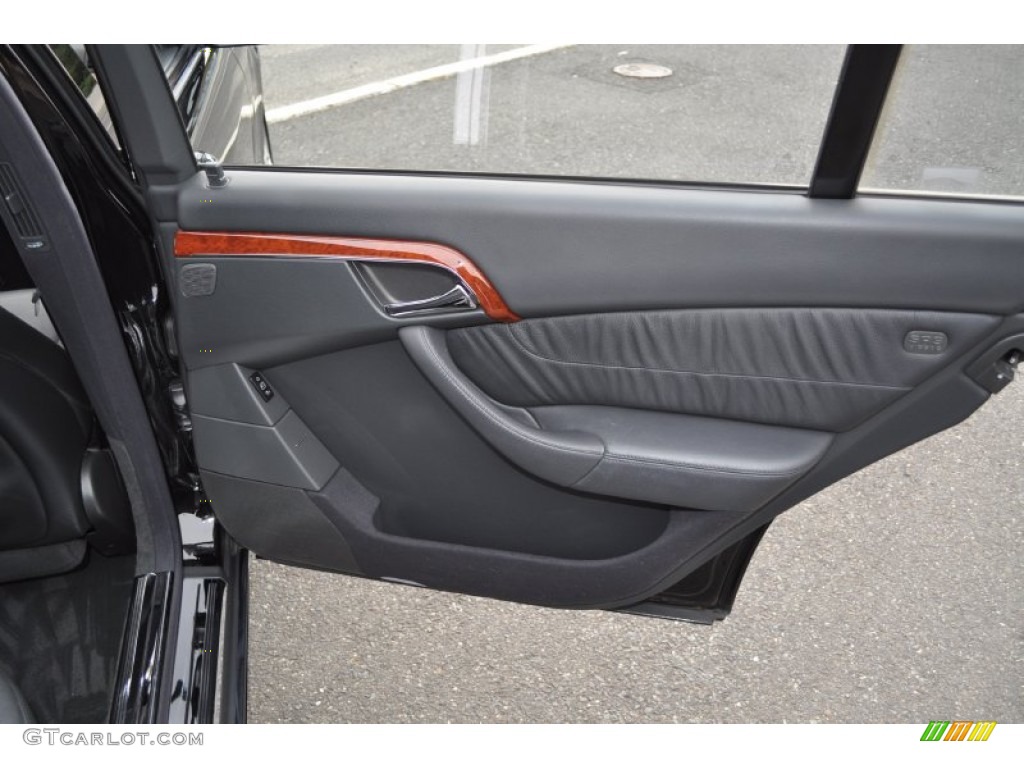 2005 Mercedes-Benz S 430 Sedan Charcoal Door Panel Photo #54301405