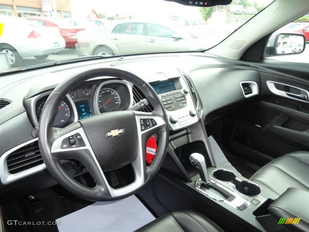 Jet Black Interior 2011 Chevrolet Equinox LTZ AWD Photo #54301488