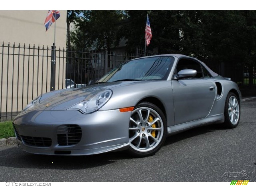 2005 911 Turbo S Cabriolet - GT Silver Metallic / Graphite Grey photo #1