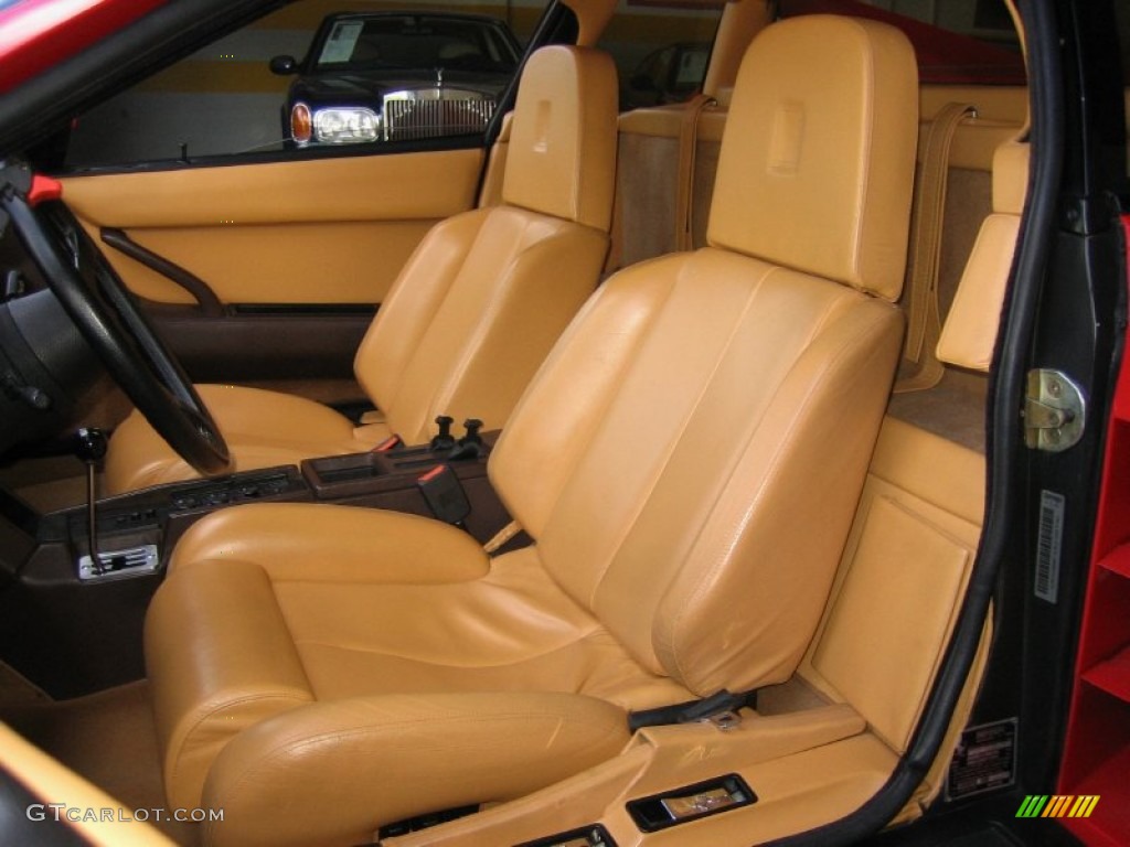 Tan Interior 1990 Ferrari Testarossa Standard Testarossa Model Photo #54302043