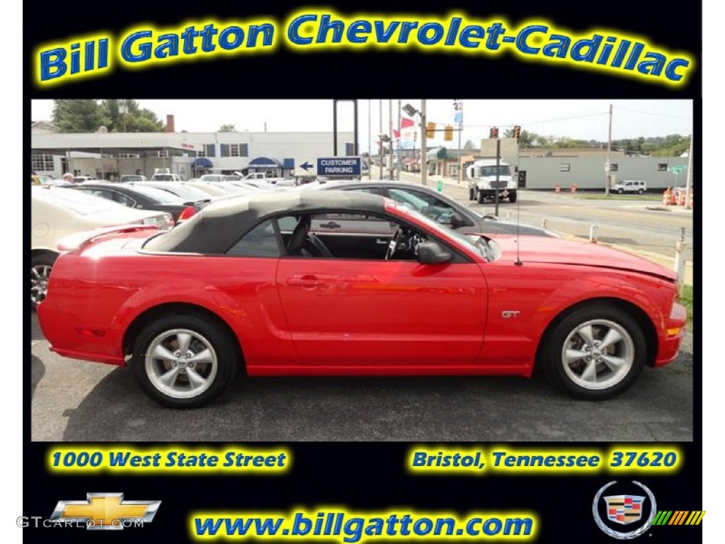 2007 Mustang GT Premium Convertible - Torch Red / Dark Charcoal photo #1