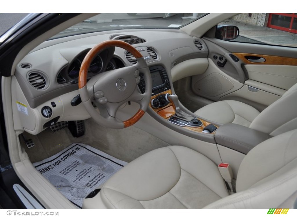 Stone Interior 2005 Mercedes-Benz SL 500 Roadster Photo #54302325