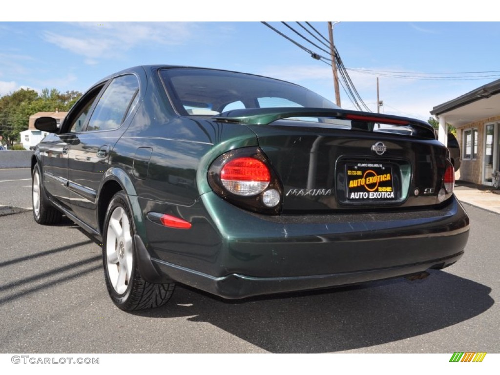 2000 Maxima SE - Sherwood Green Metallic / Blond photo #2