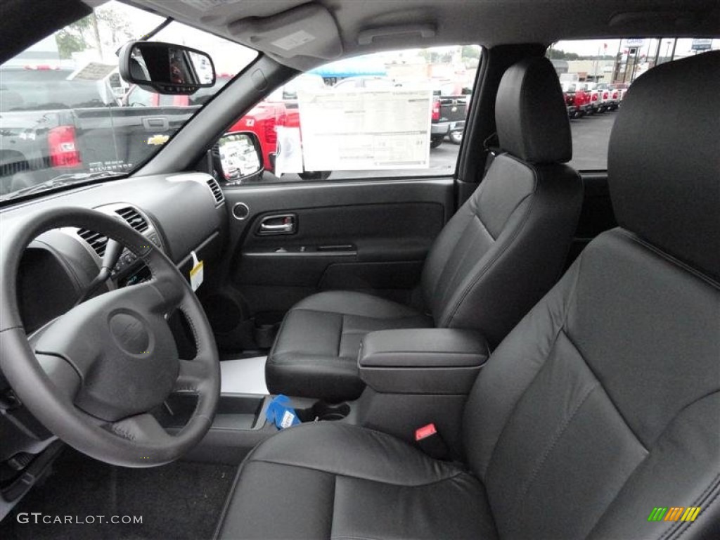 Ebony Interior 2012 Chevrolet Colorado LT Crew Cab 4x4 Photo #54304491
