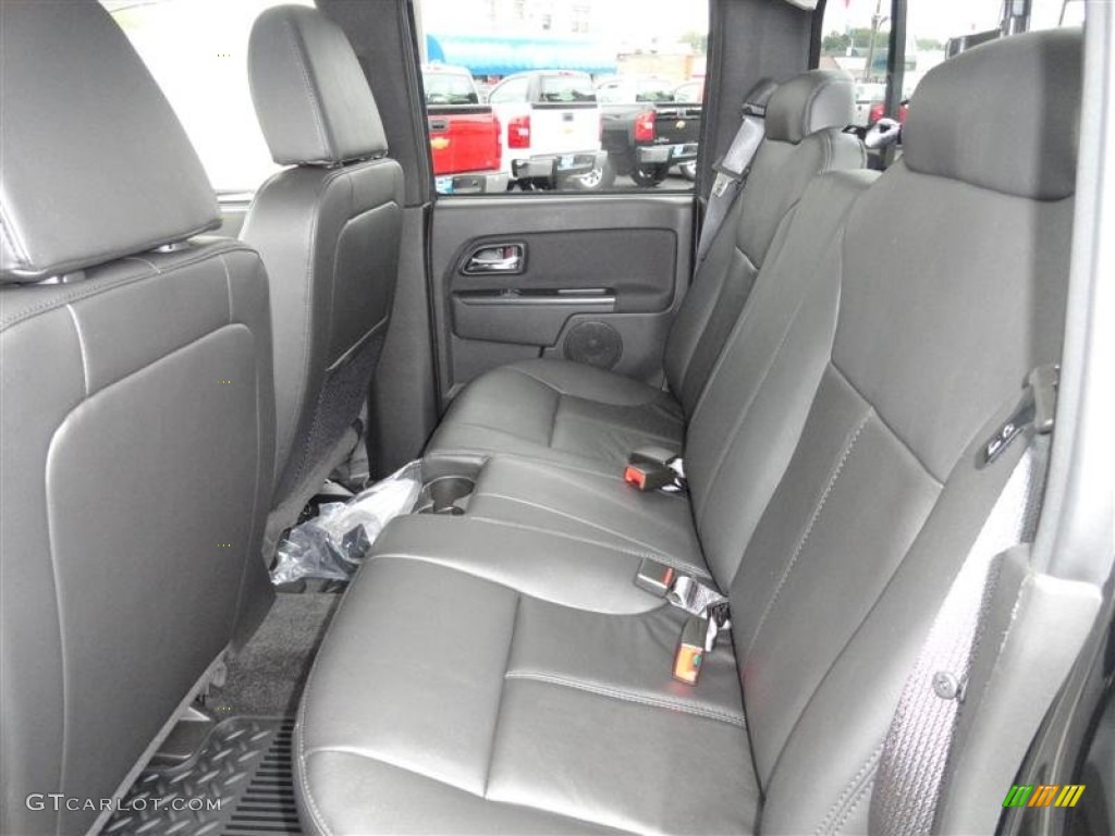 Ebony Interior 2012 Chevrolet Colorado LT Crew Cab 4x4 Photo #54304500
