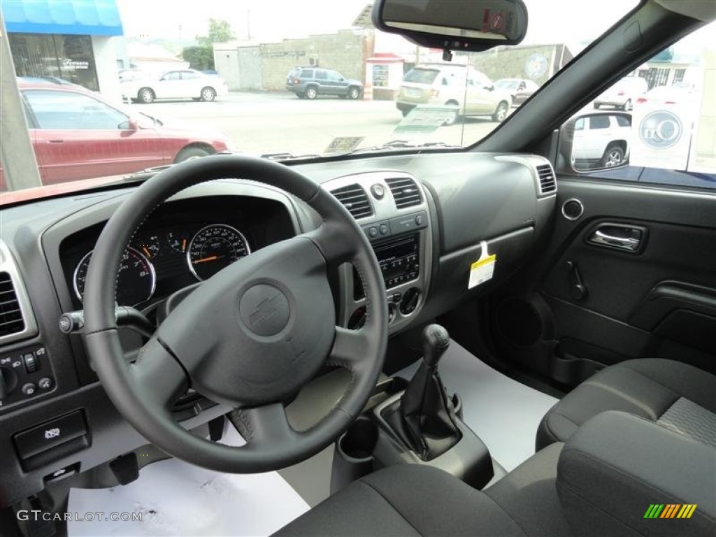 Ebony Interior 2012 Chevrolet Colorado Work Truck Regular Cab 4x4 Photo #54304563