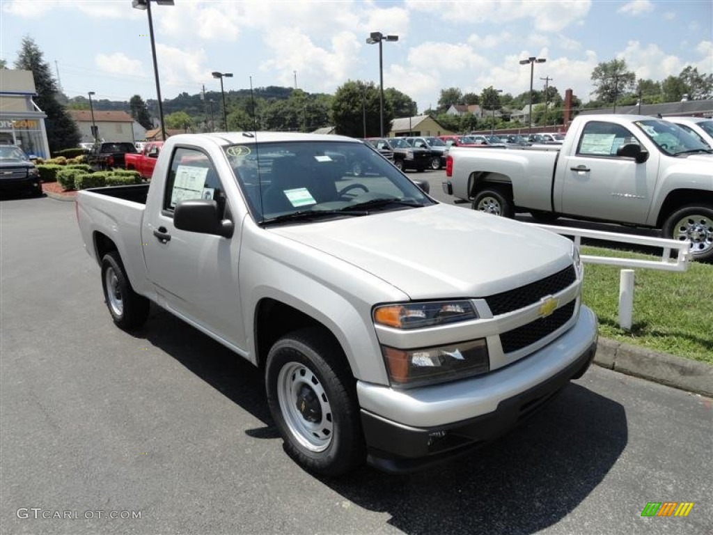 Sheer Silver Metallic 2012 Chevrolet Colorado Work Truck Regular Cab Exterior Photo #54304587