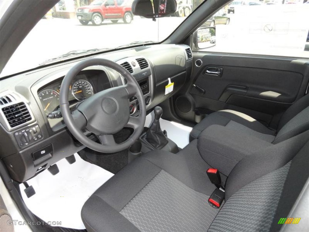 Ebony Interior 2012 Chevrolet Colorado Work Truck Regular Cab Photo #54304596