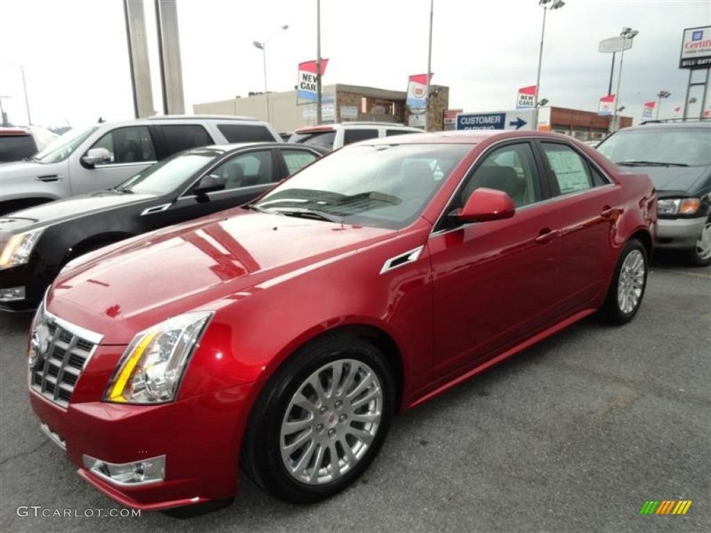 Crystal Red Tintcoat 2012 Cadillac CTS 3.6 Sedan Exterior Photo #54304659