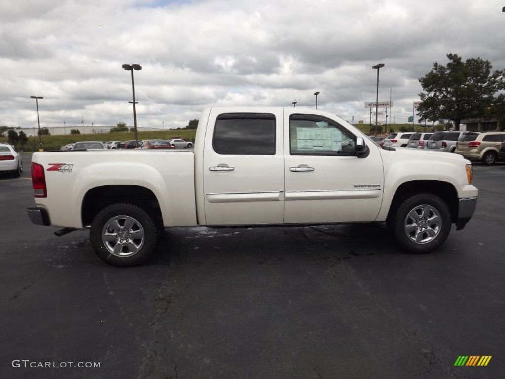White Diamond Tricoat 2012 GMC Sierra 1500 SLE Crew Cab 4x4 Exterior Photo #54305517