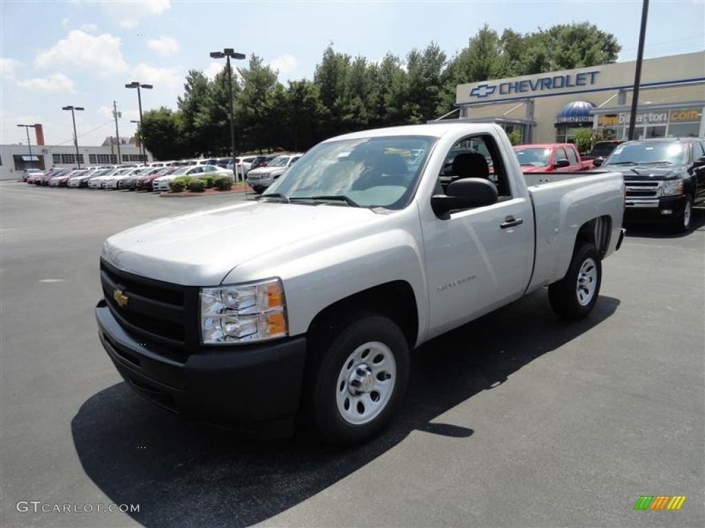 2011 Silverado 1500 Regular Cab - Sheer Silver Metallic / Dark Titanium photo #2