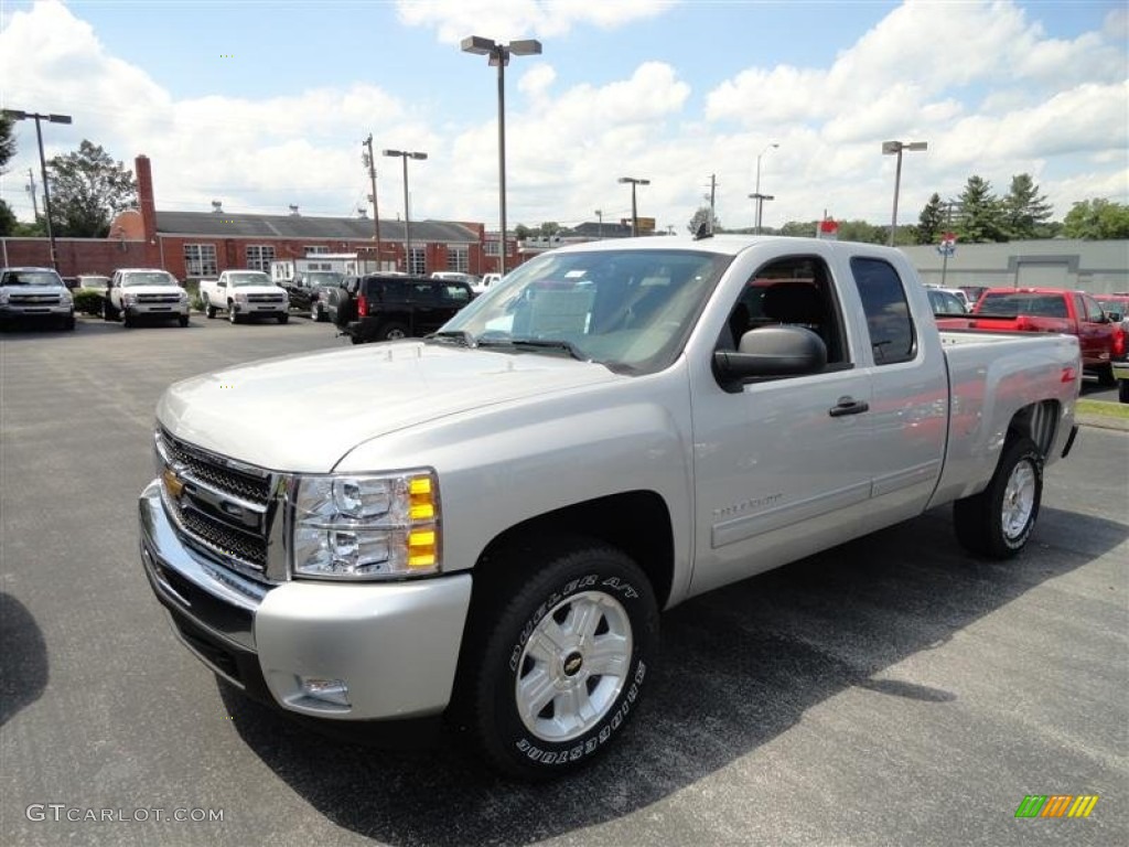 2011 Silverado 1500 LT Extended Cab - Sheer Silver Metallic / Ebony photo #2