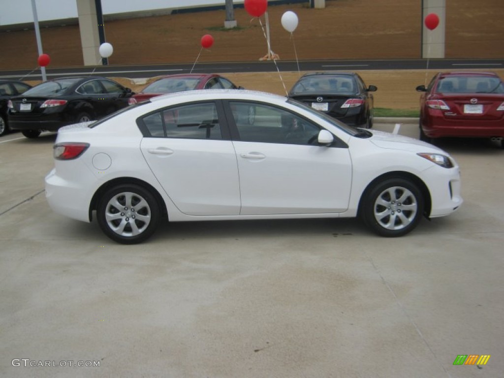 Crystal White Pearl Mica 2012 Mazda MAZDA3 i Sport 4 Door Exterior Photo #54306828