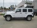 Bright White 2012 Jeep Wrangler Unlimited Sahara 4x4 Exterior