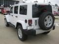 2012 Bright White Jeep Wrangler Unlimited Sahara 4x4  photo #3