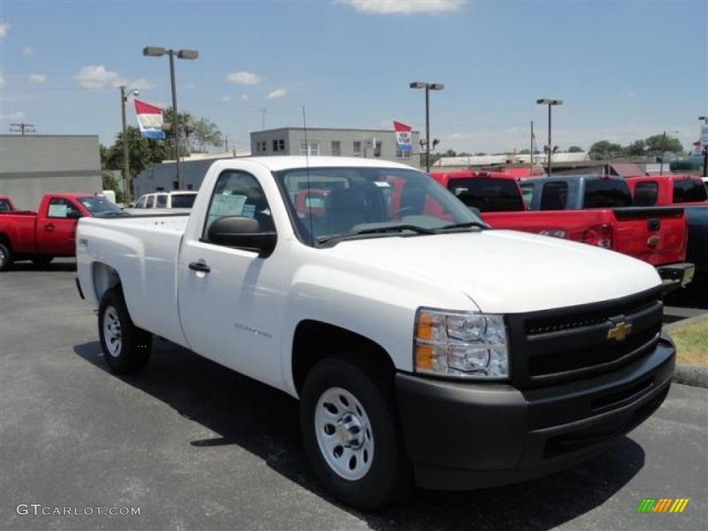 2011 Silverado 1500 Regular Cab - Sheer Silver Metallic / Dark Titanium photo #3