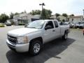 2011 Sheer Silver Metallic Chevrolet Silverado 1500 LS Extended Cab 4x4  photo #2