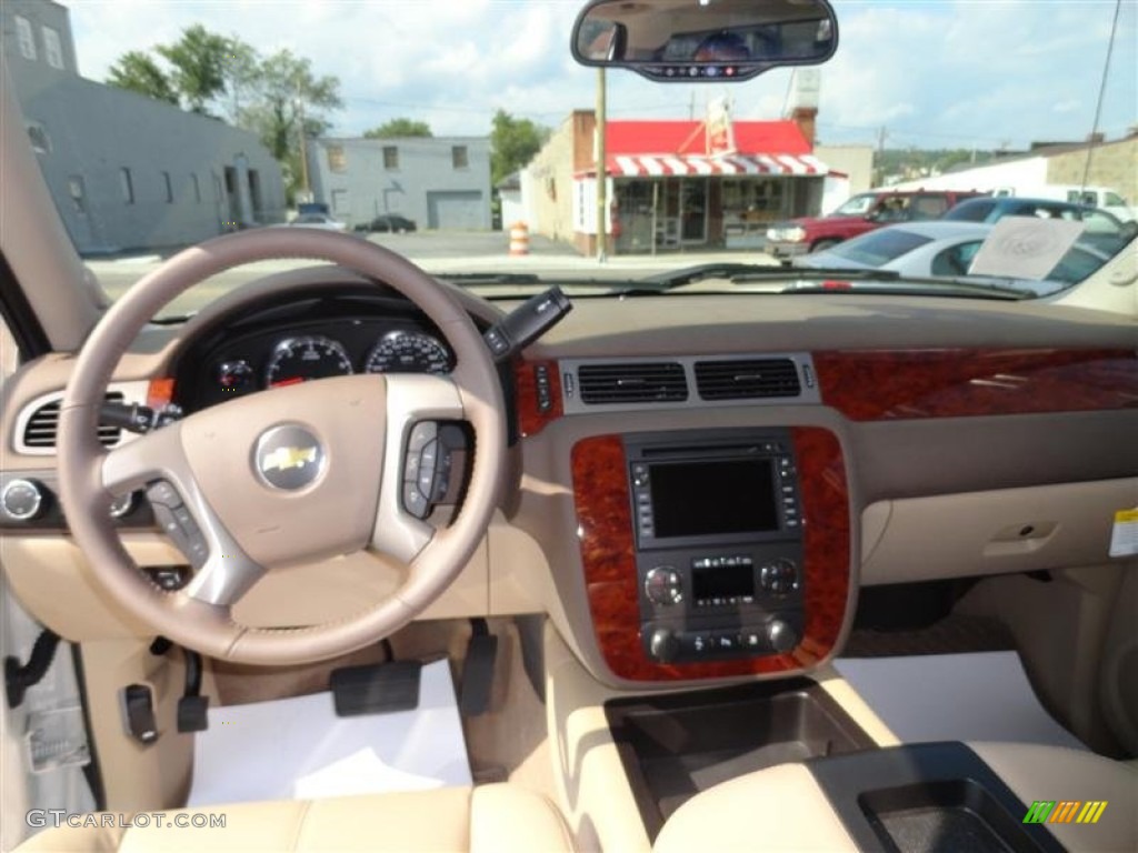 2011 Silverado 1500 LTZ Crew Cab 4x4 - White Diamond Tricoat / Dark Cashmere/Light Cashmere photo #5