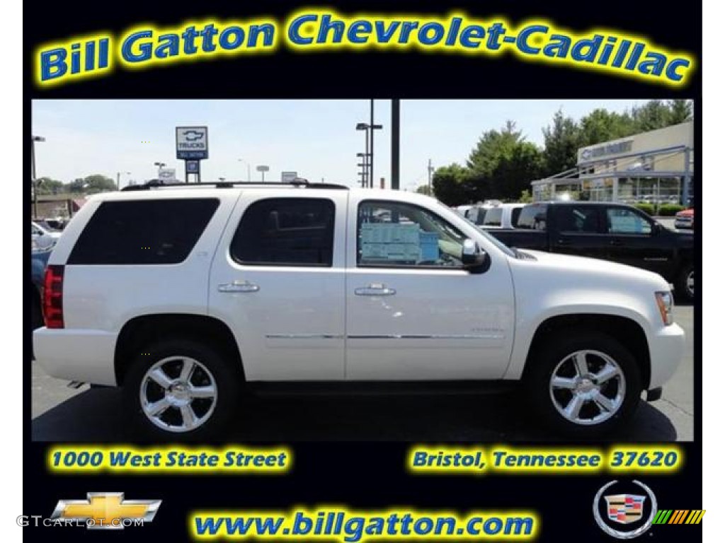 2011 Tahoe LTZ 4x4 - White Diamond Tricoat / Light Cashmere/Dark Cashmere photo #1