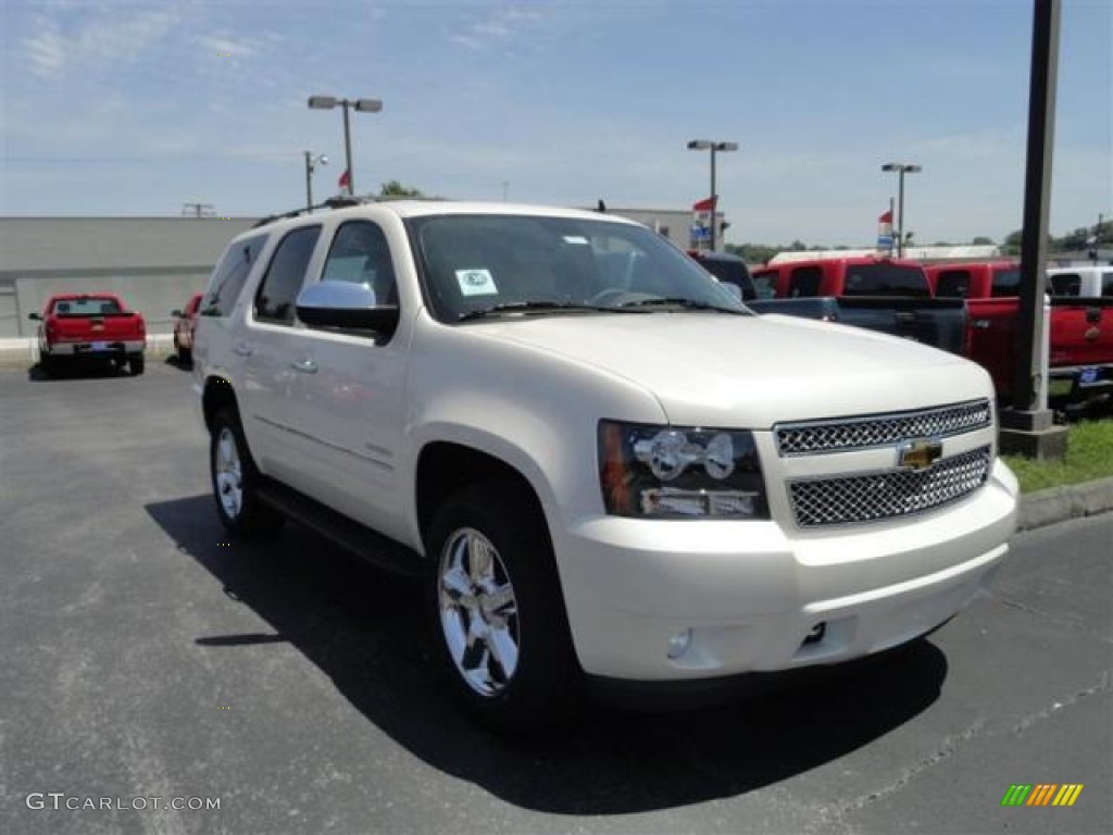 2011 Tahoe LTZ 4x4 - White Diamond Tricoat / Light Cashmere/Dark Cashmere photo #2
