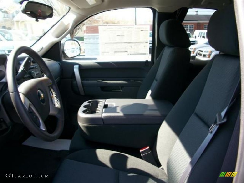 2011 Silverado 1500 LT Extended Cab - Steel Green Metallic / Ebony photo #3