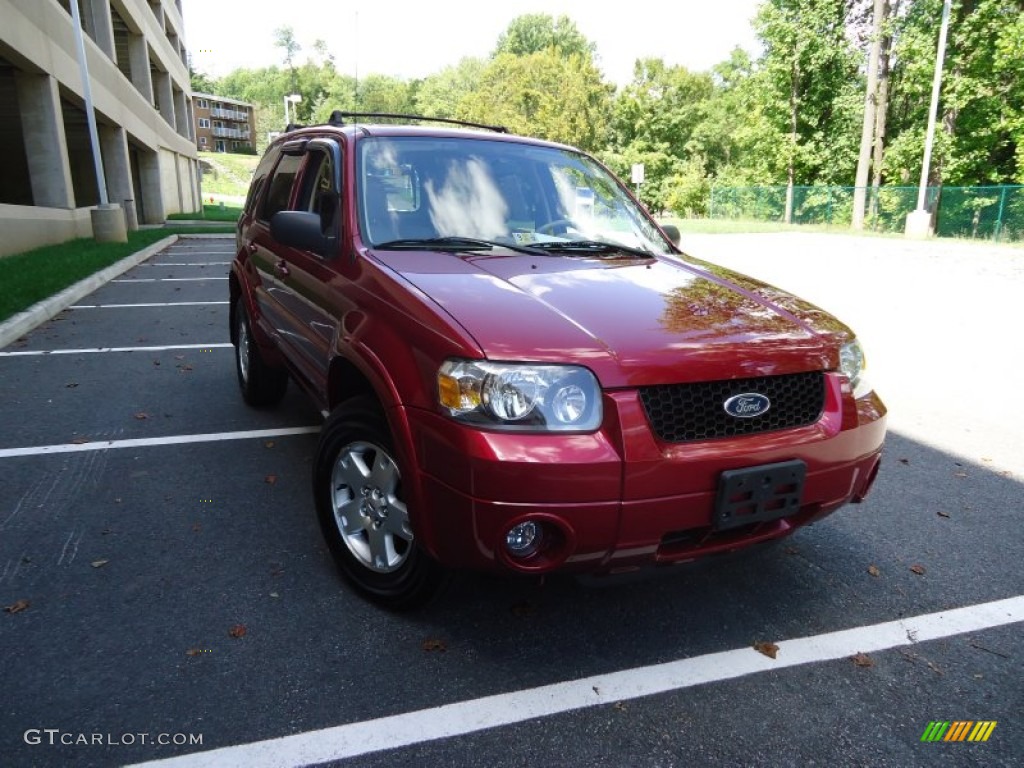 2006 Escape Limited 4WD - Redfire Metallic / Medium/Dark Pebble photo #1