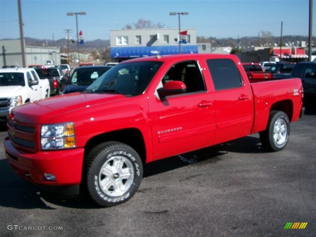 2011 Silverado 1500 LT Crew Cab 4x4 - Victory Red / Ebony photo #2