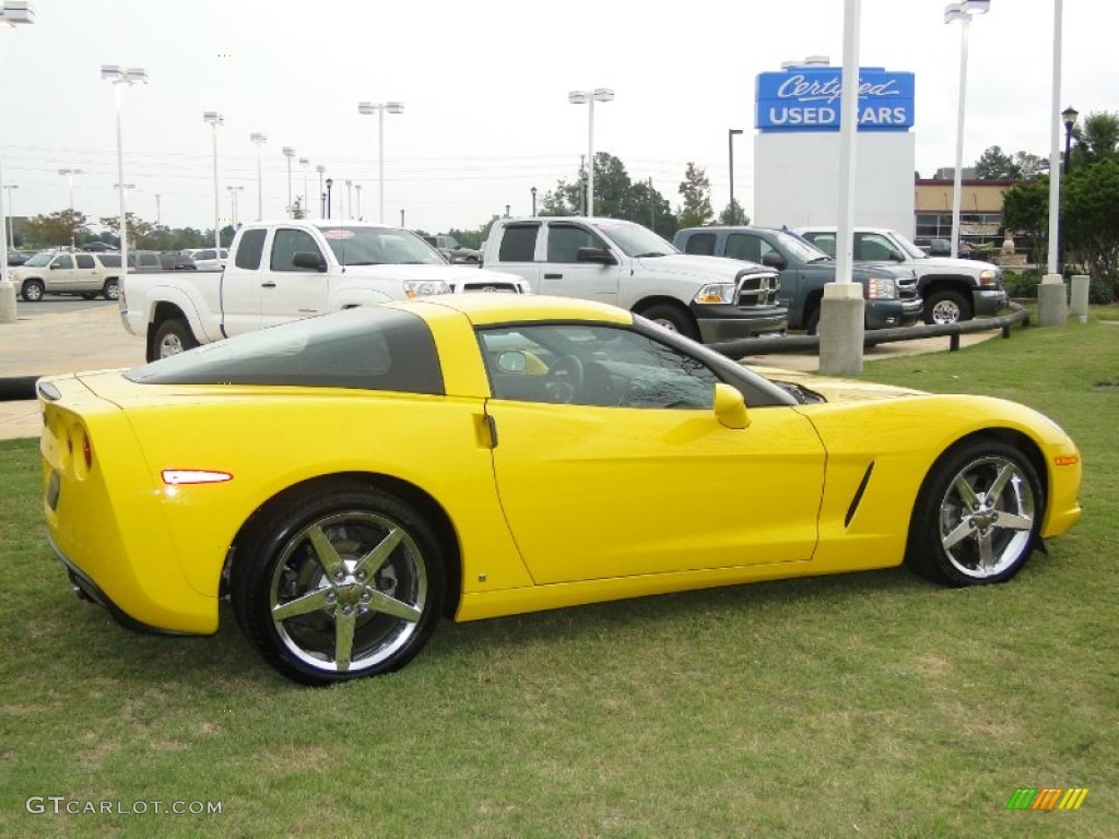 2008 Corvette Coupe - Velocity Yellow / Ebony photo #4
