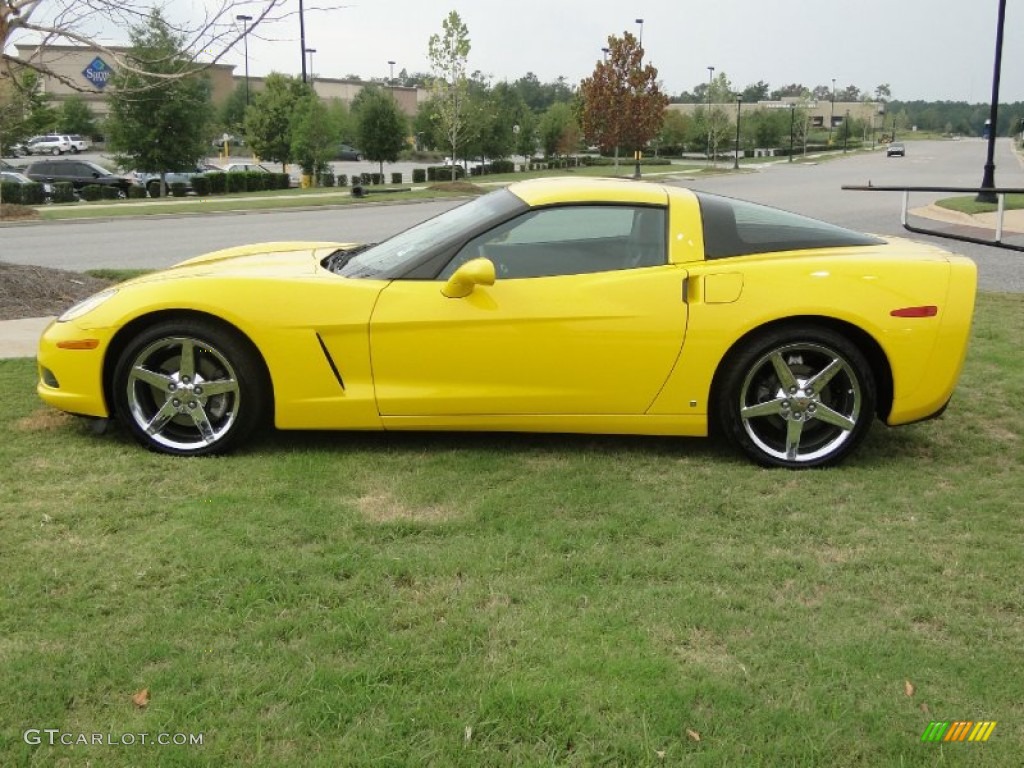 2008 Corvette Coupe - Velocity Yellow / Ebony photo #7