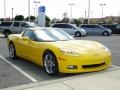 2008 Velocity Yellow Chevrolet Corvette Coupe  photo #14