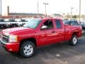 2011 Victory Red Chevrolet Silverado 1500 LT Extended Cab 4x4  photo #2