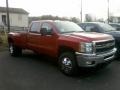 Victory Red 2011 Chevrolet Silverado 3500HD LTZ Crew Cab 4x4 Dually