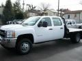 Summit White - Silverado 3500HD Crew Cab 4x4 Chassis Photo No. 2